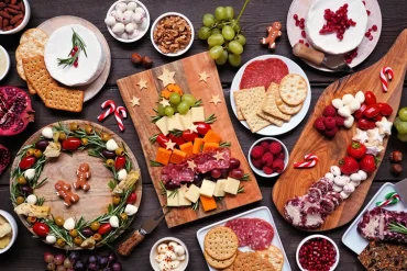 weihnachten fingerfood hübsch anrichten