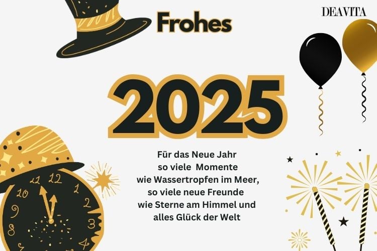 Wünsche für neues Jahr 2025 kostenlos per WhatsApp versenden