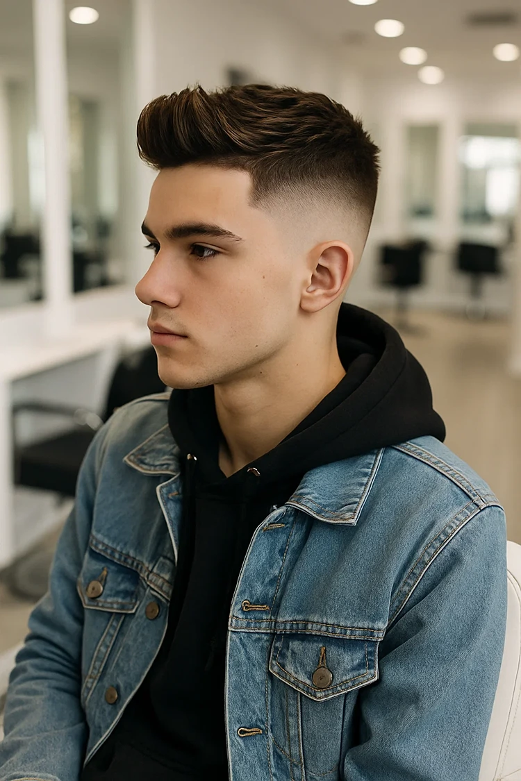 coole jungs frisuren 2025 fade cut
