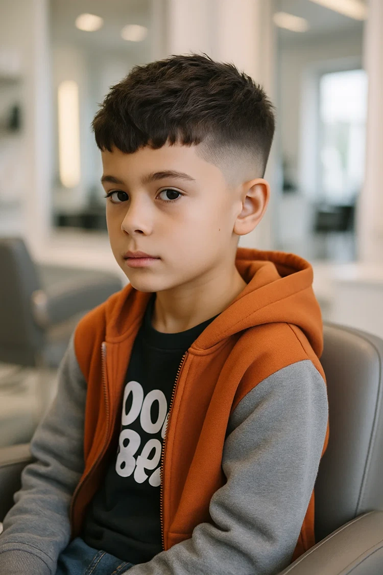 coole jungs frisuren 2025 textured crop mit skin fade