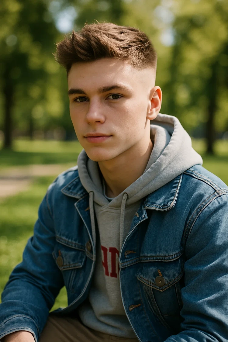 frisur jungs 2025 undercut fade cut