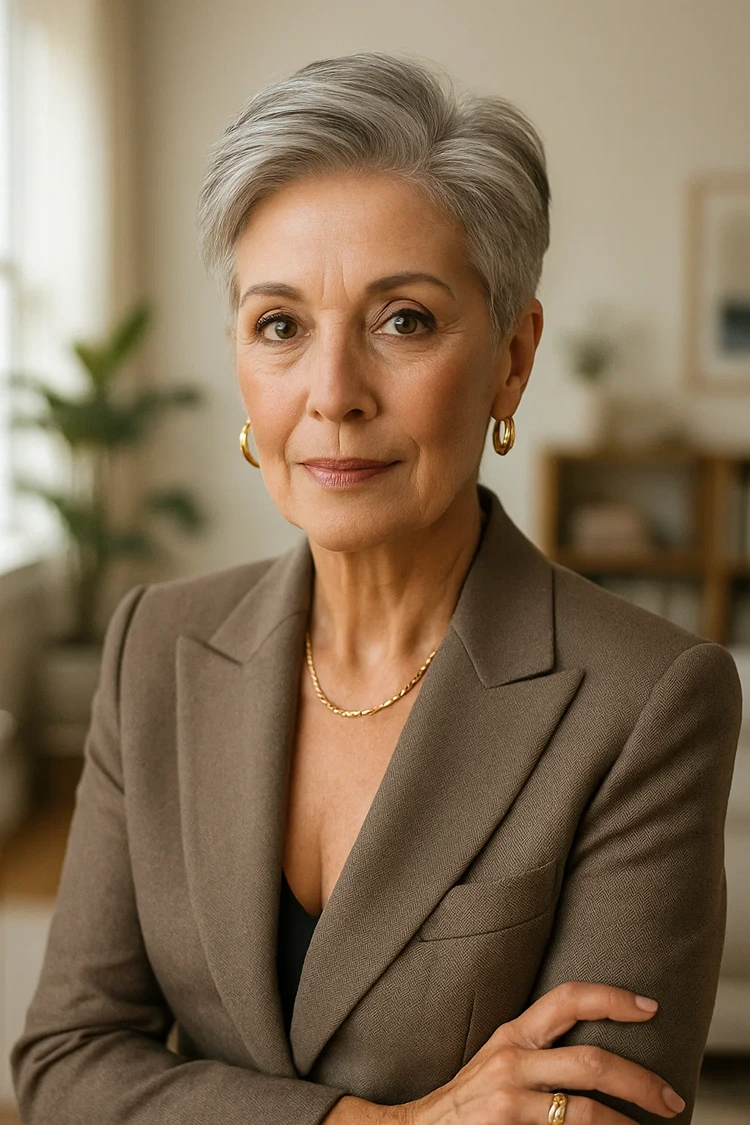 frisuren 2025 frauen ab 60 kurzhaarschnitt pixie cut