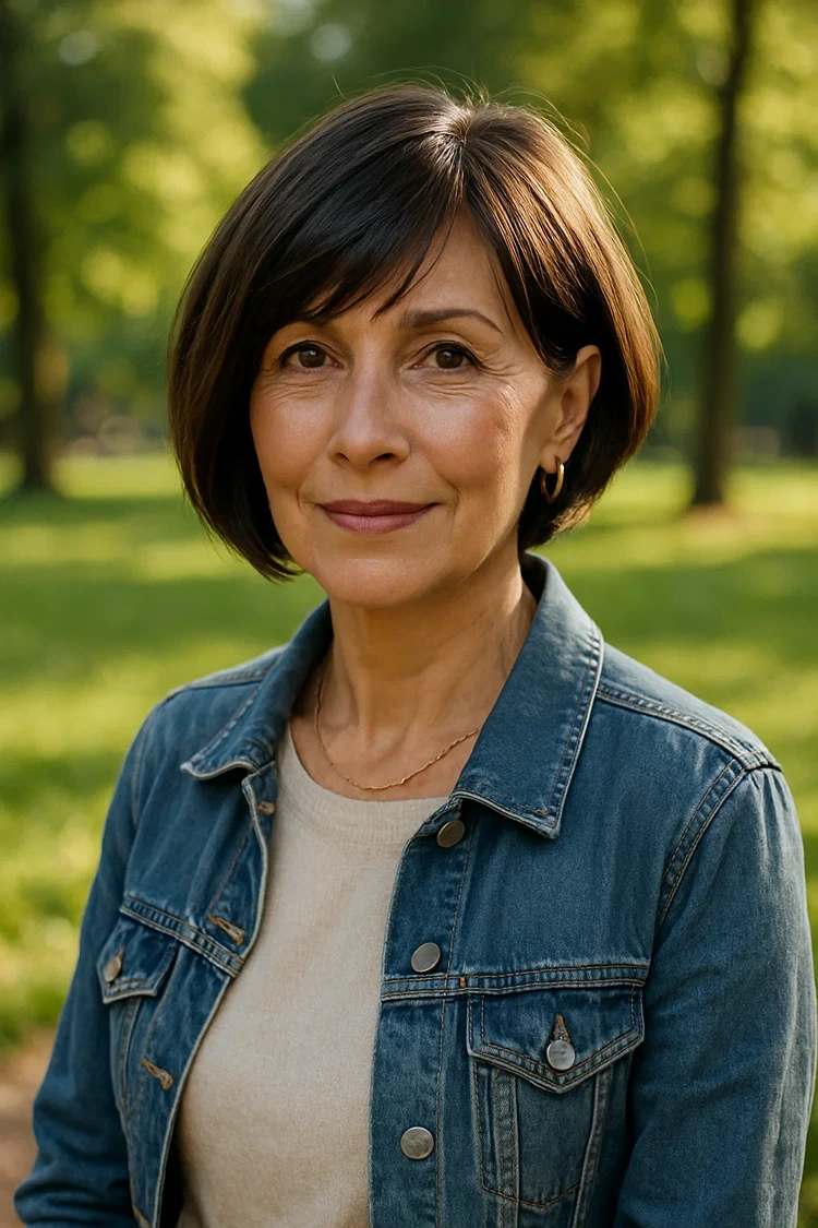 frisuren ab 60 die jünger machen assymetrischer bob