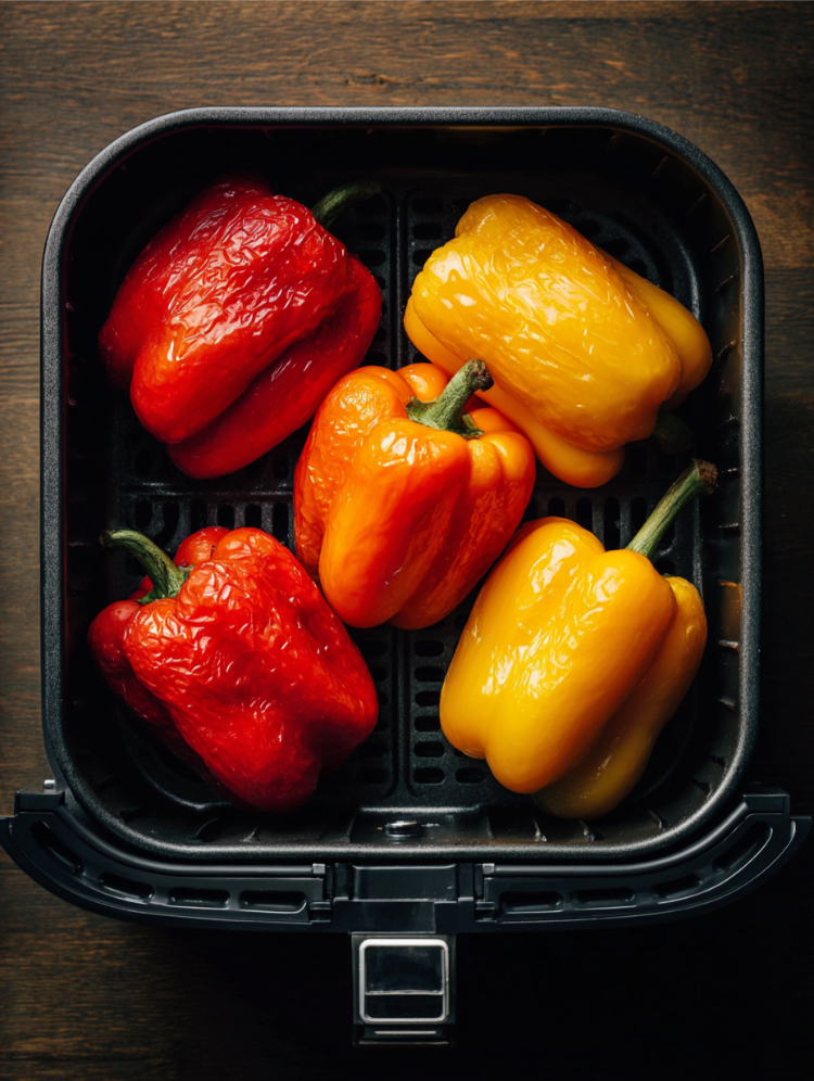 ganze paprika im airfryer rösten