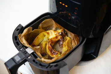 grüne paprikaschoten im airfryer rösten