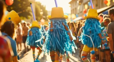 gruppe bei der karneval