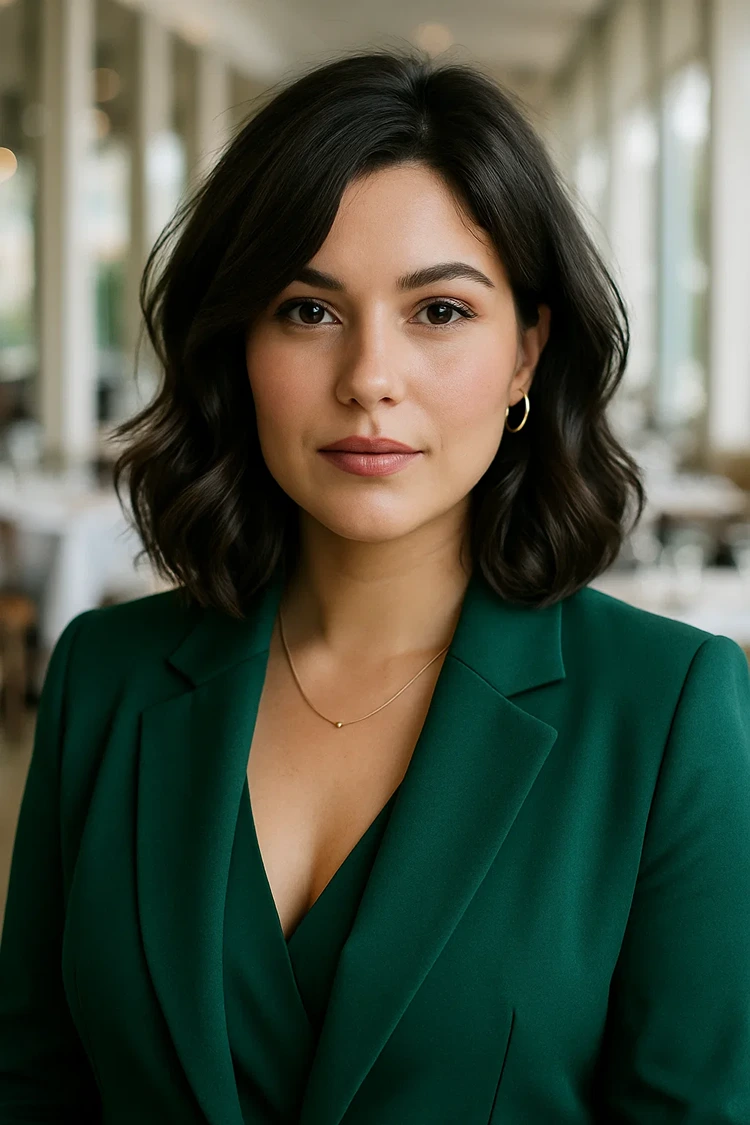 haarschnitt für naturgewelltes haar mittellang layered lob