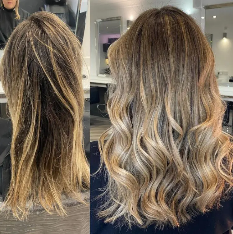 karamell balayage als trendfrisur 2025