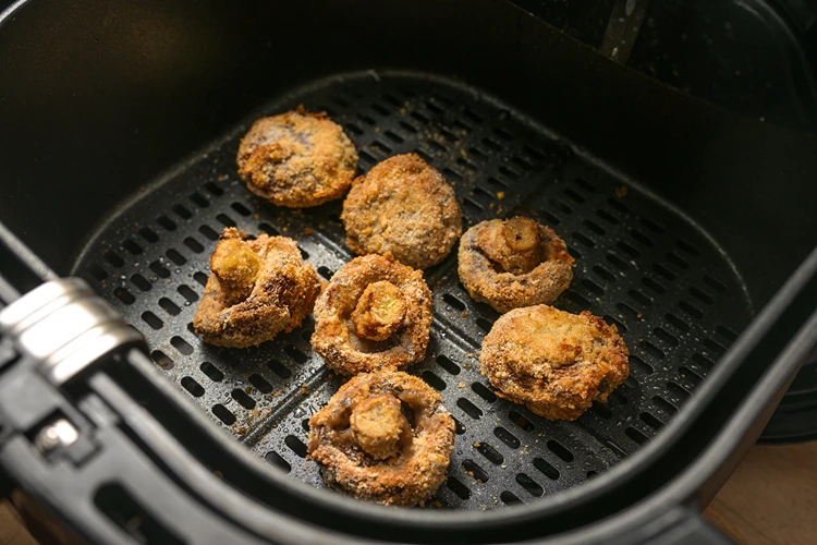 knusprige champignons aus der heißluftfritteuse