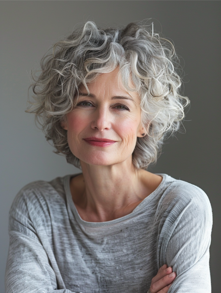 kurzer lockiger shag