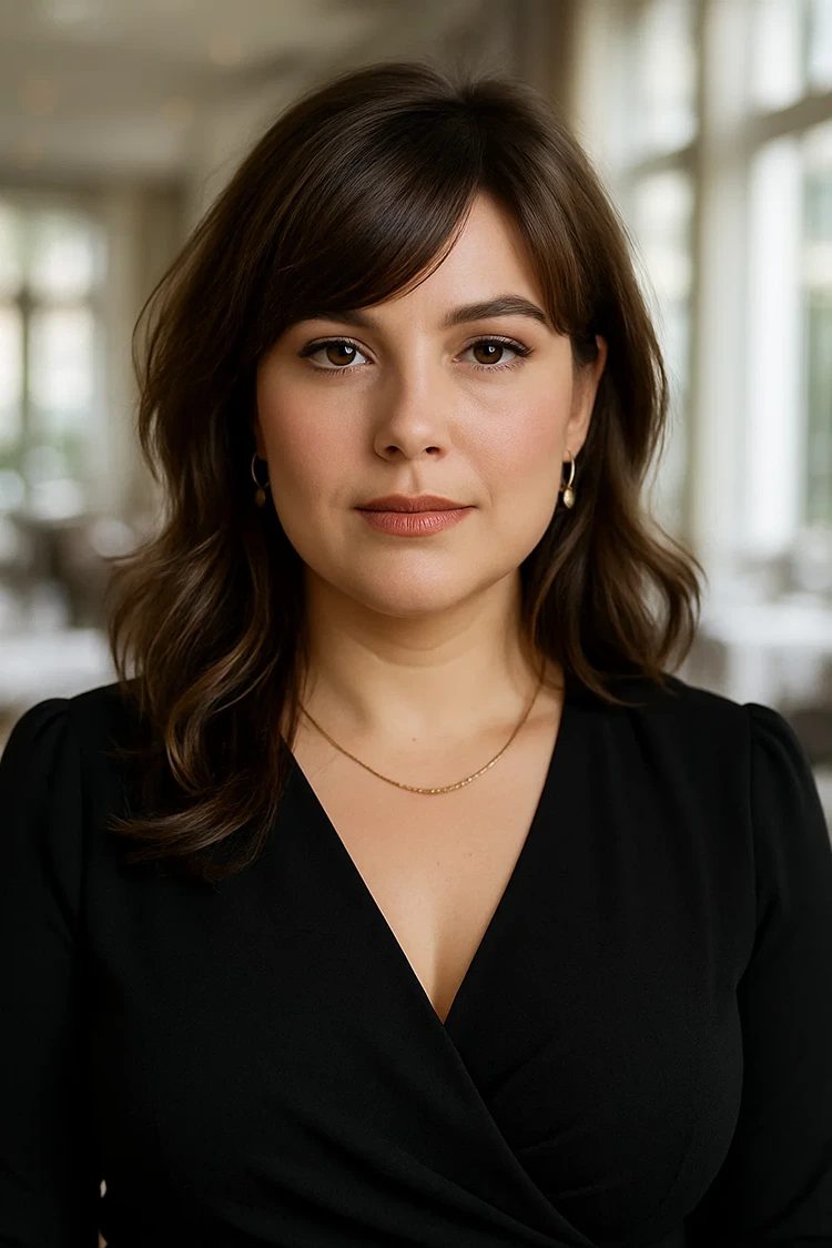 mittellange wellige haare mit seitlich gestuftem pony