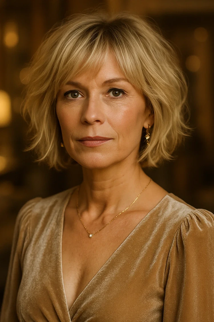 schulterlange haare stufig frauen über 50