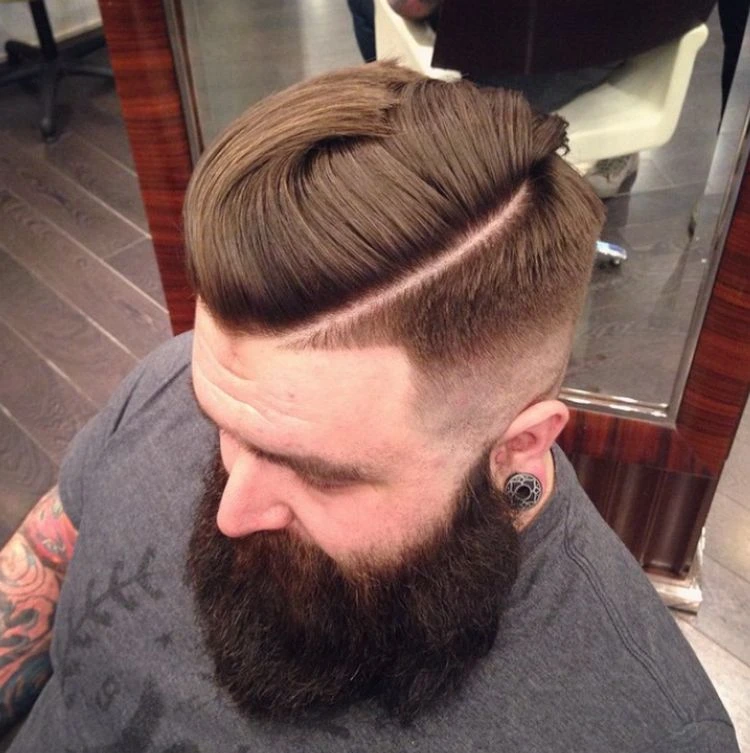 styling für pompadour schnitt