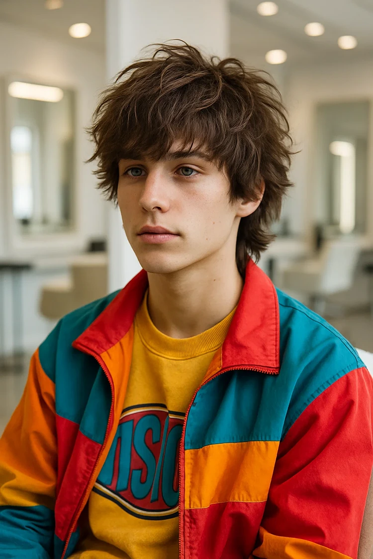 teenager jungen frisuren modern shag