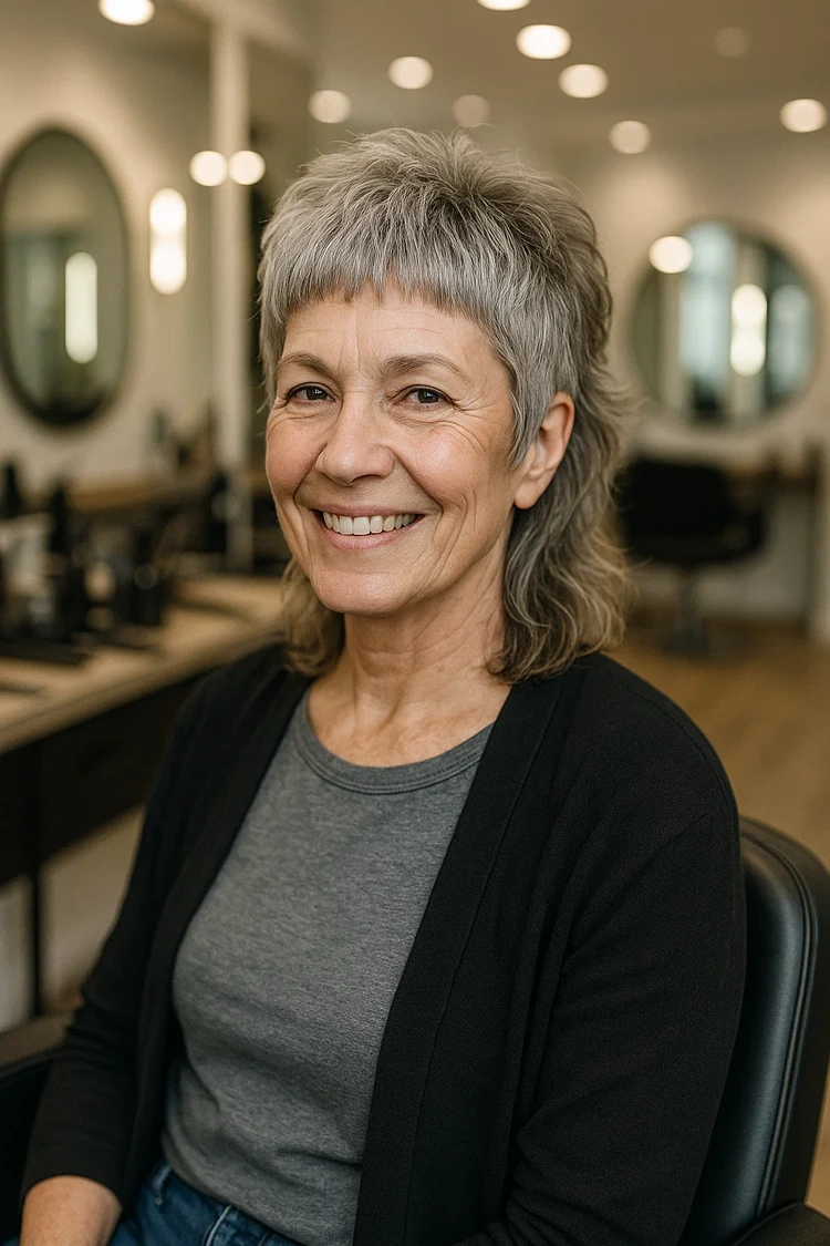 vokuhila frauen ab 50 frisuren stufig frech