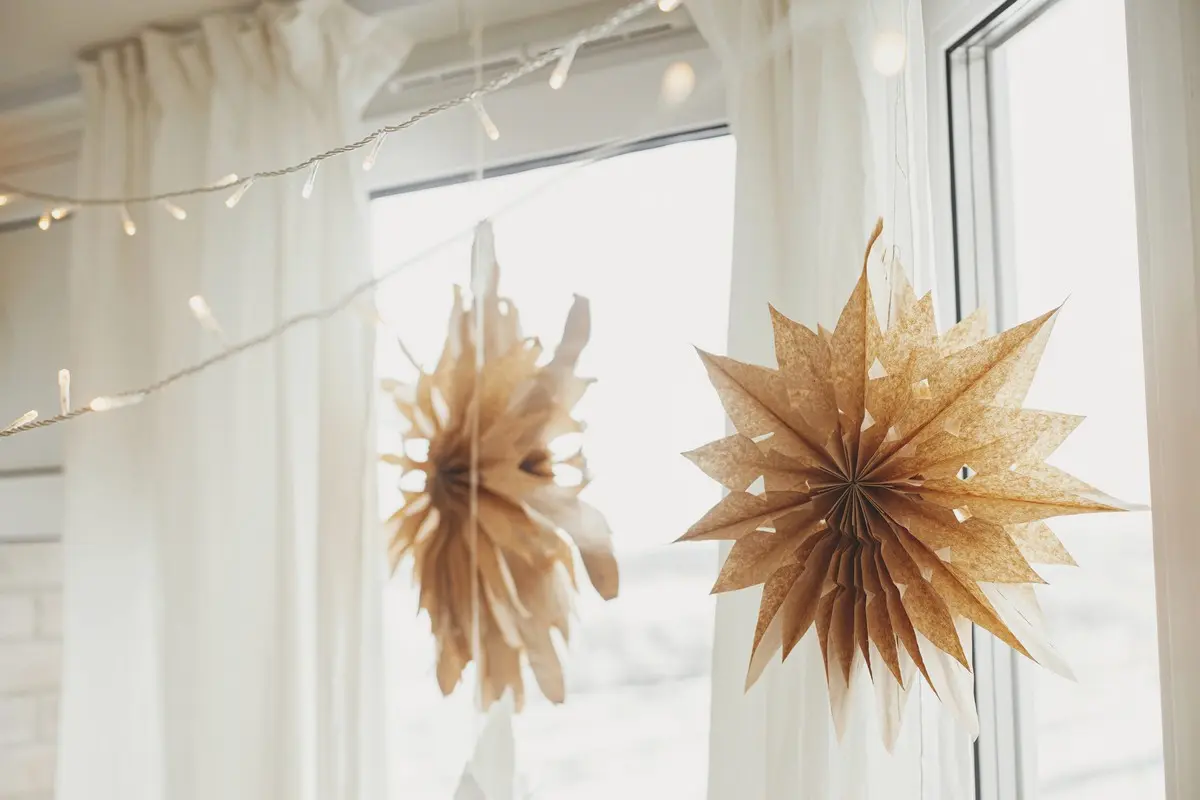 Wie befestige ich Fensterdeko rund um das Fenster ohne zu bohren