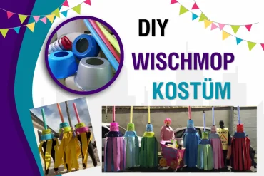 wischmop kostüm fürs karneval basteln