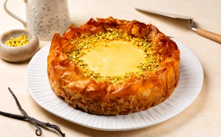 baklava käsekuchen mit pistacchio