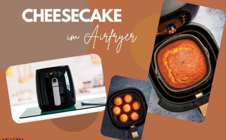 cheesecake und käsekuchen muffins im airfryer