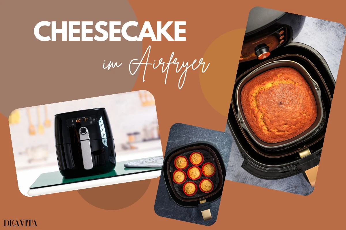 cheesecake und käsekuchen muffins im airfryer