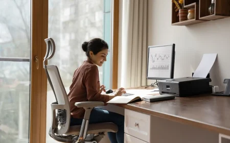 ergonomische Möbel im Home Office