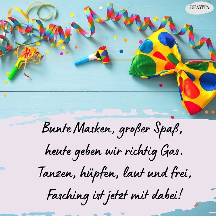 faschingsgedicht kinder kurz für kindergarten