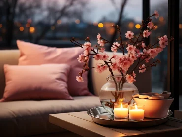 Kerzen sind auch für die Übergangsdeko an dunklen Wintertagen geeignet