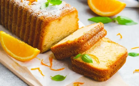 Orangenkuchen Rezept mit Mandeln und ganzen Orangen