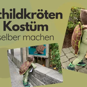 schildkröten kostüm für kinder einfach selber machen