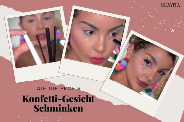 schritt für schritt konfetti make up schminken