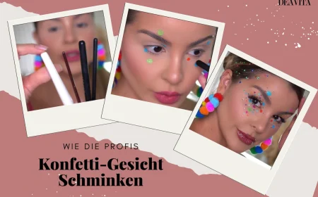 schritt für schritt konfetti make up schminken