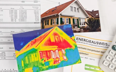 thermografie eines hauses