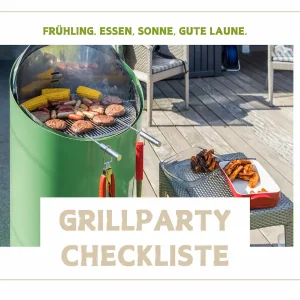 checkliste grillparty im frühling
