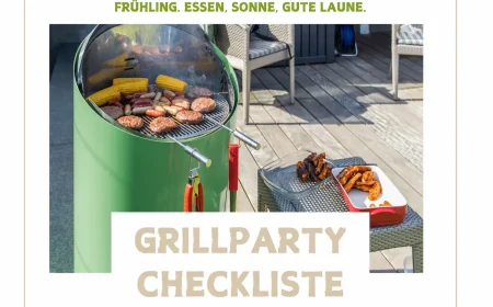 checkliste grillparty im frühling