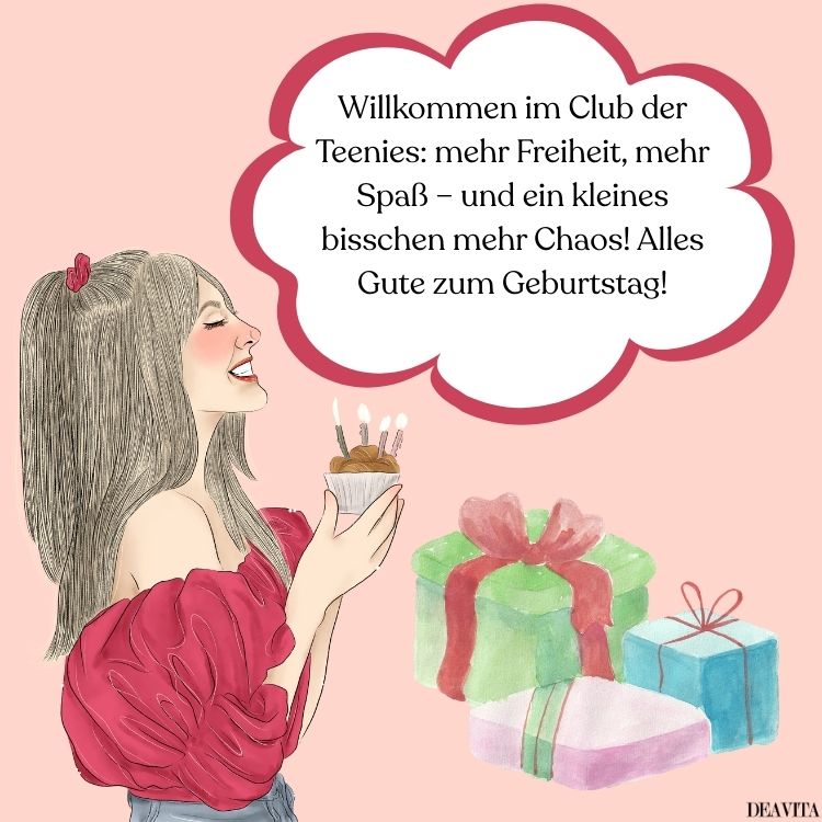 glückwunsch zum 13 geburtstag willkommen im club der teenies