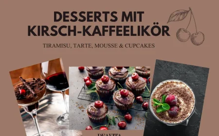 Leckere Desserts mit Kirsch-Kaffeelikör selber machen, mit und ohne backen