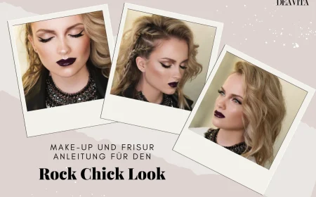 rock chick look makeup und frisur anleitung