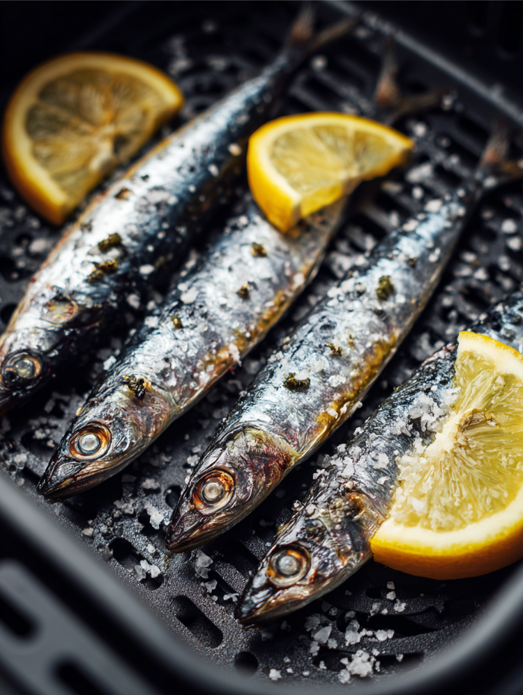 sardinen in der heißluftfritteuse