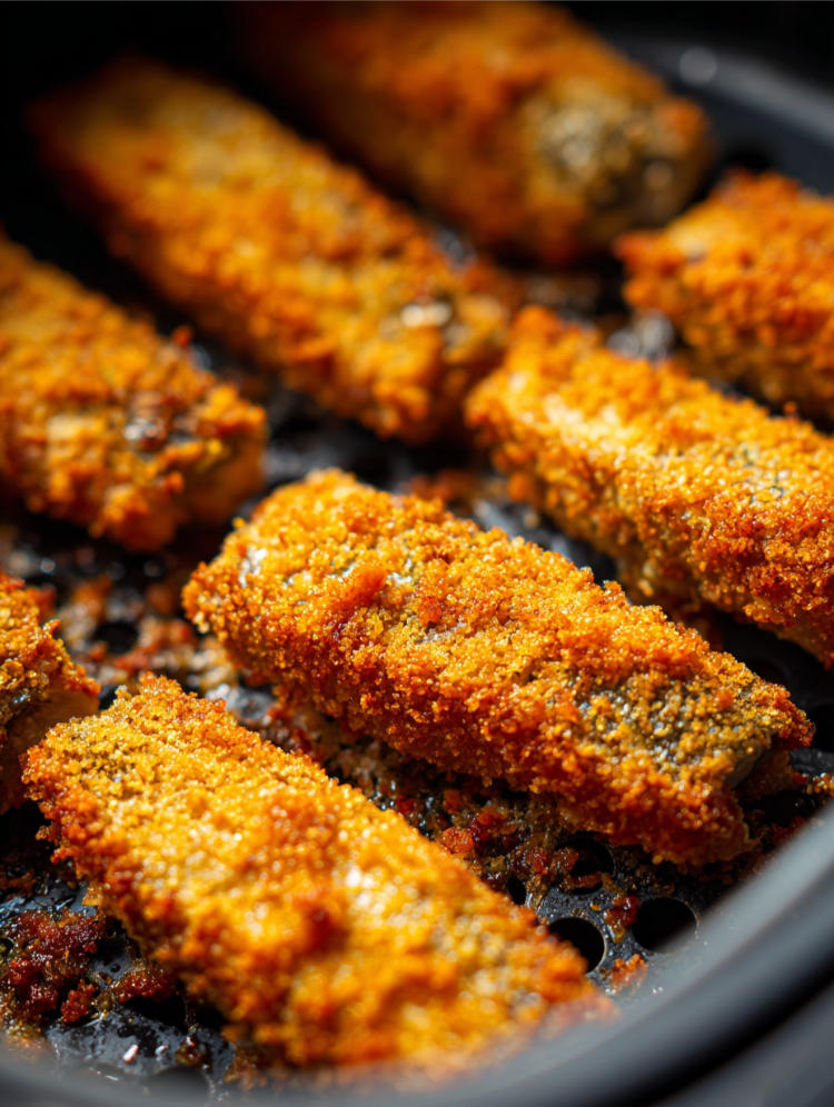 sardinenfilets in der heißluftfritteuse mit panade