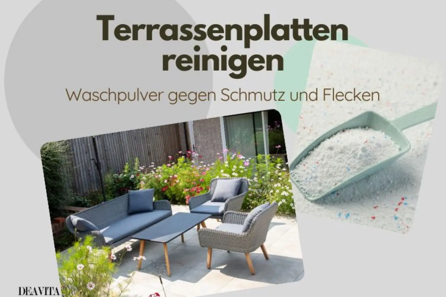Terrasse mit diesem Hausmittel blitzblank sauber bekommen
