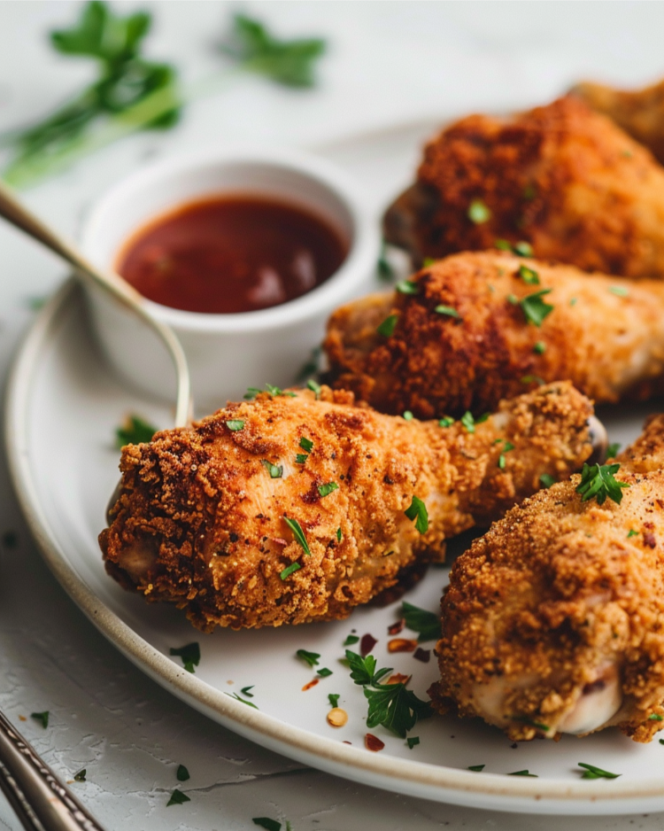 tk hähnchenschenkel mit panade aus dem airfryer