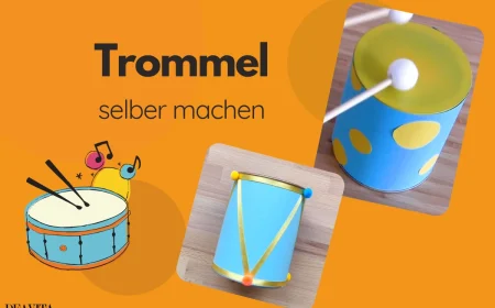 trommel selber machen mit luftballon und dose