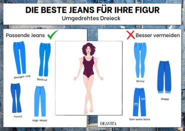 welche jeans für welche figur umgedrehtess dreieck