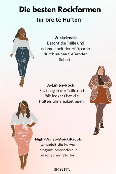 welche rockform ist bei breiten hüften optimal