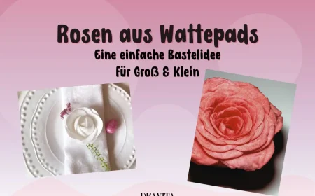 Wie Sie aus Wattepads Rosen basteln in einfachen Schritten