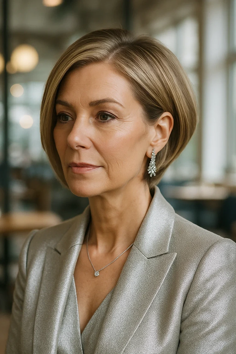 bob hinten abgeschnitten frisuren ab 60