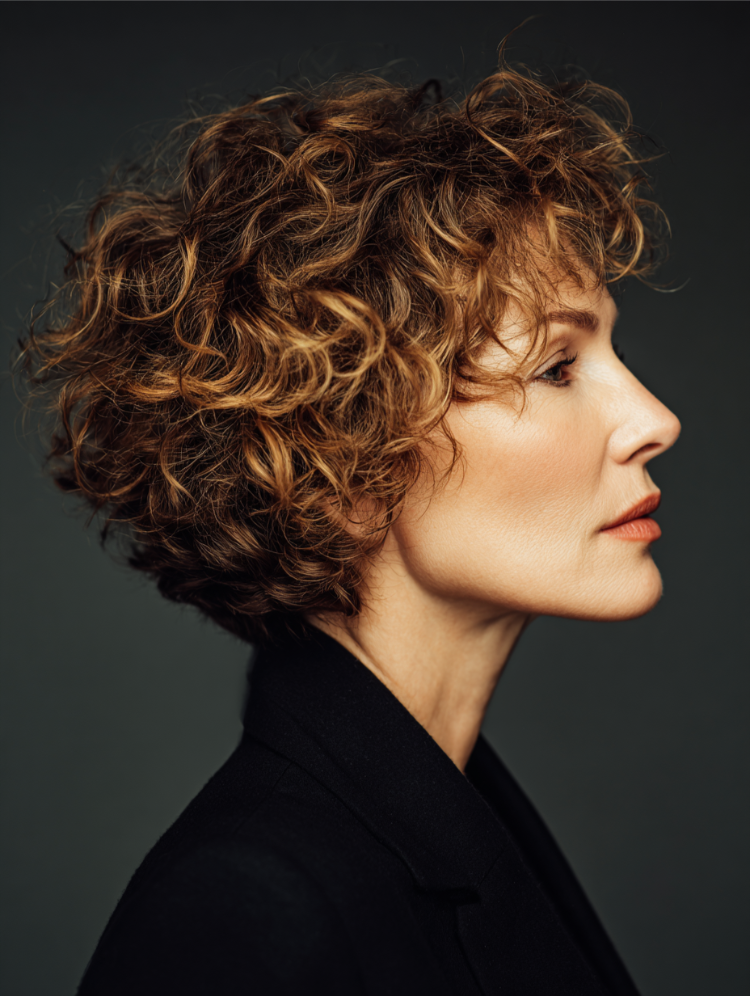 haarschnitt für kurzes lockiges haar