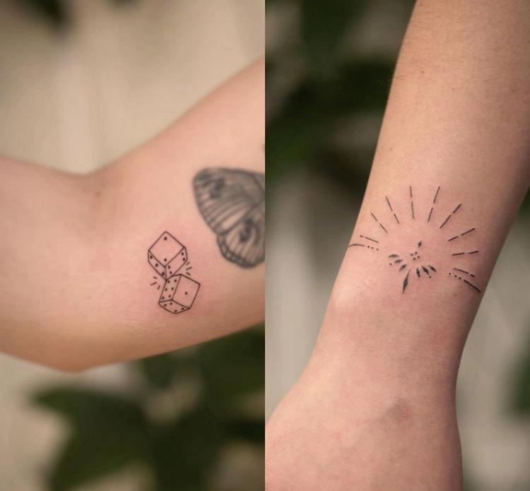 kleines mandala tattoo