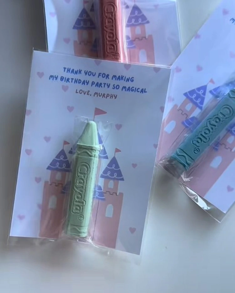 kreide mitgibsel idee schlosskarte