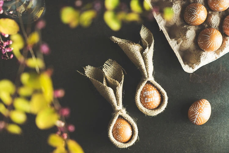 mit jute zum hasenlook